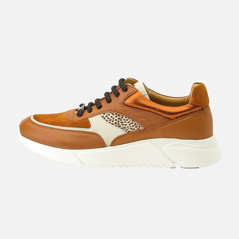 Kunoka ARI platform sneaker - cheetah Platform Sneaker brown