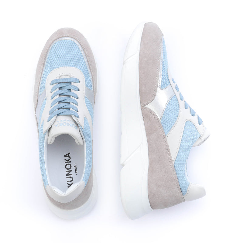 Kunoka ARI platform sneaker - light blue Platform Sneaker blue
