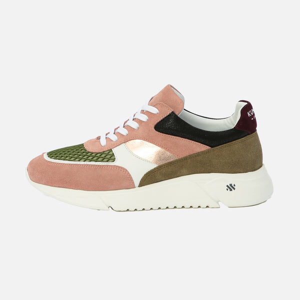 Kunoka ARI platform sneaker - khaki and pink Platform Sneaker multicolor