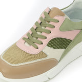 Kunoka ARI platform sneaker - soft khaki and pink Platform Sneaker khaki