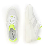 ARI platform sneaker - wit en fluo toets