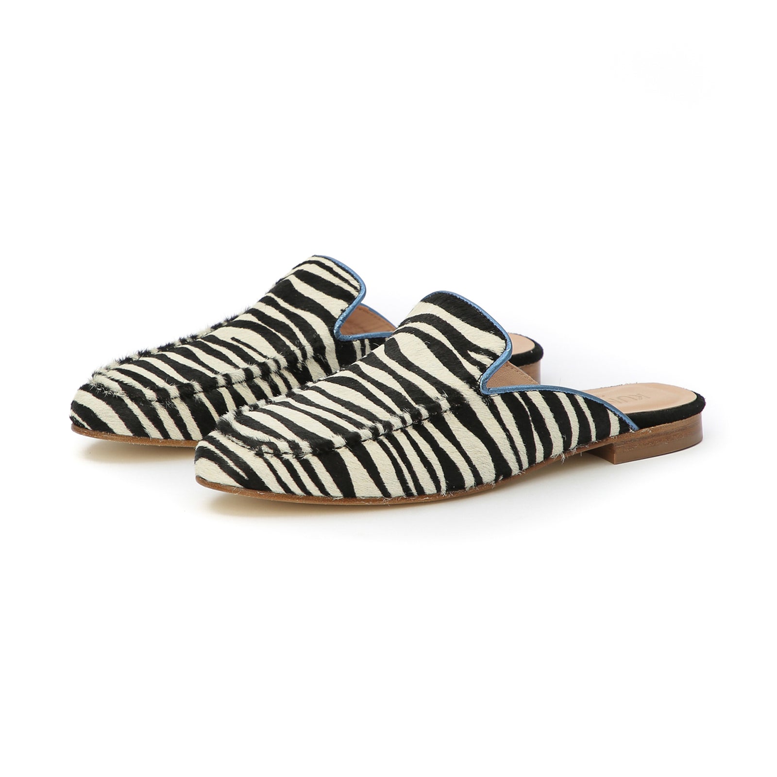 BARBARA slip on mule zebra KUNOKA