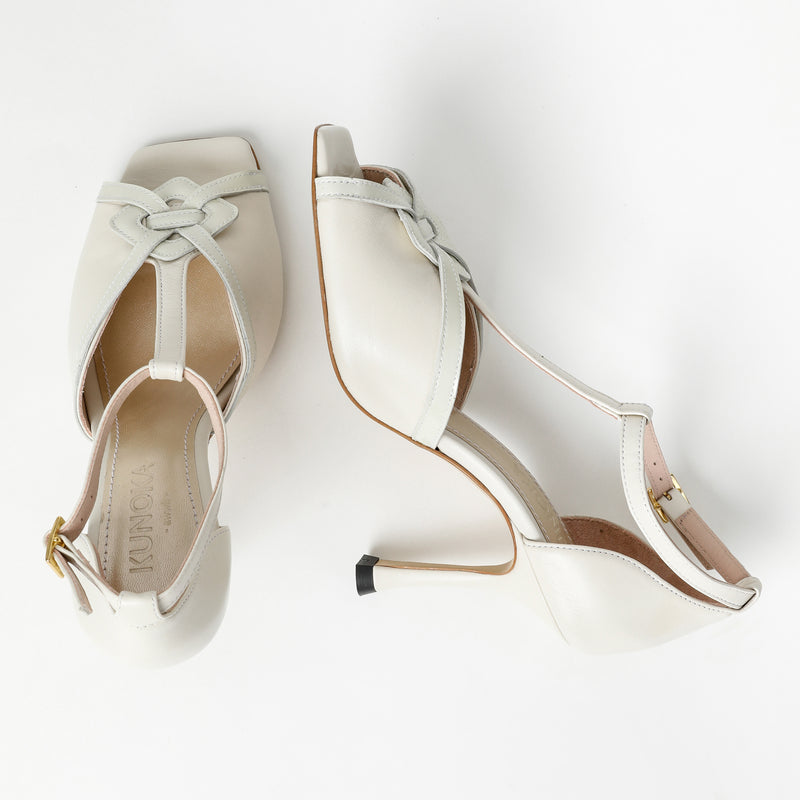 Kunoka CAMILLA high heel sandal - Lily High Heel Sandal white
