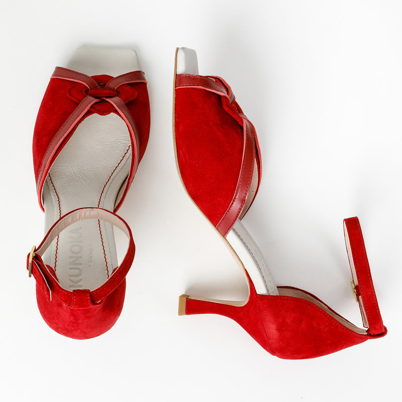 Kunoka COLETTE high heel sandal - Cardinal High Heel Sandal red