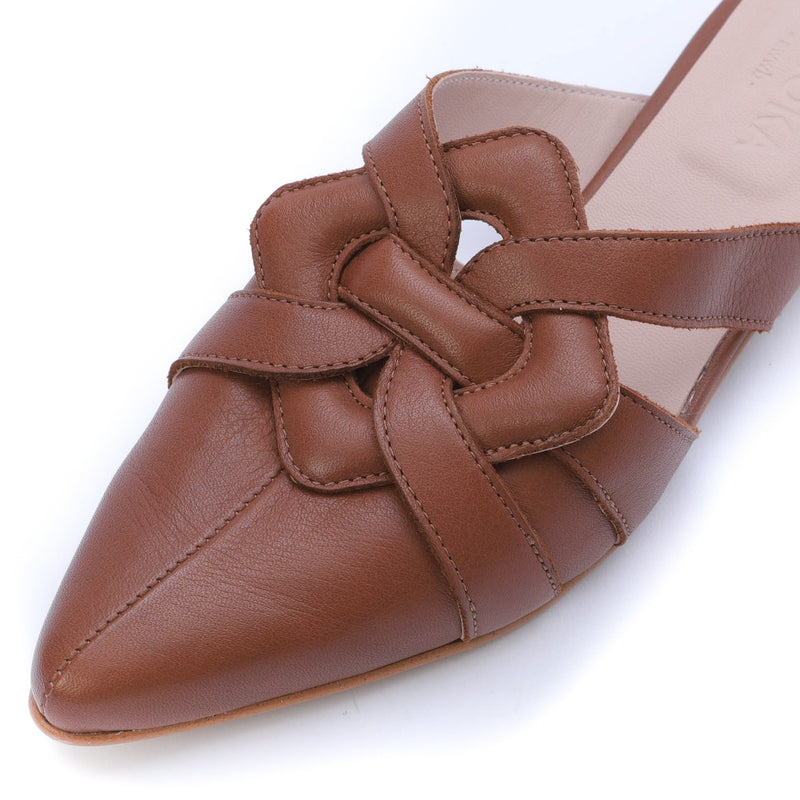 Kunoka CELESTE slip-on mule - cuoio Mules brown