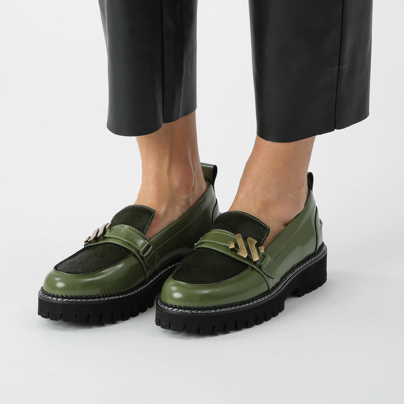 Kunoka EMMY loafer - malachite Loafer green