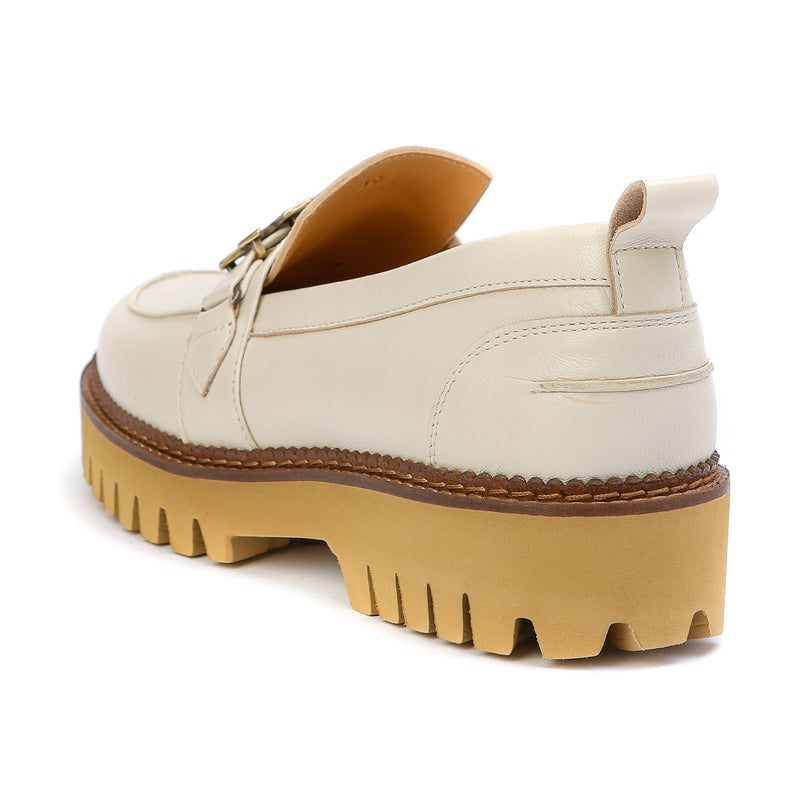 Kunoka EMMY loafer - beige and white Loafer white