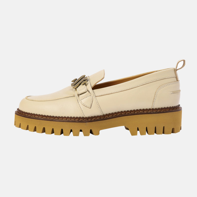 Kunoka EMMY loafer - beige and white Loafer white