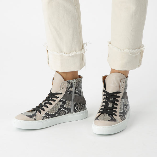 Kunoka FLOOR high-top sneaker - snake High-Top Sneaker grey