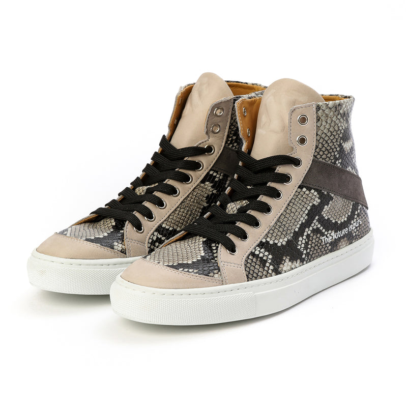 Kunoka FLOOR high-top sneaker - snake High-Top Sneaker grey