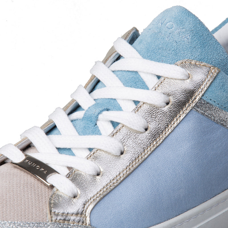 GABRIELLE low sneaker - glitter light blue
