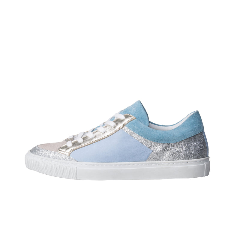 GABRIELLE low sneaker - glitter light blue