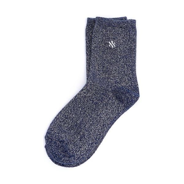 Glitter sock - dark blue