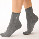 SOCK - glitter sock grey