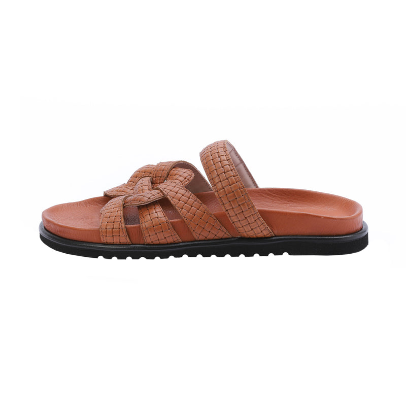 Kunoka HORTENSE flat sandal - woven brown Flat Sandal brown