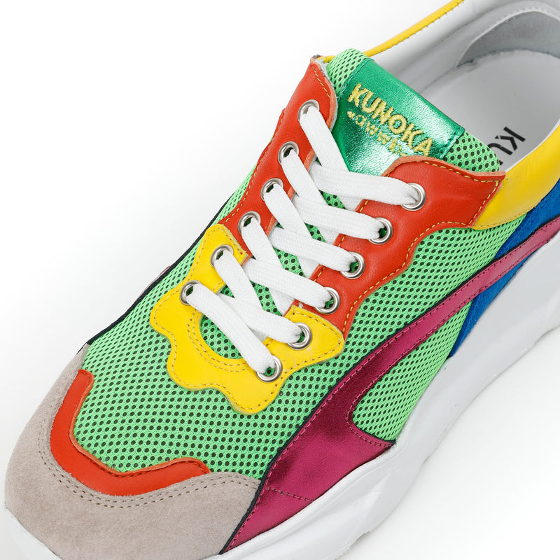 Kunoka IZZI platform sneaker - Parrot Platform Sneaker multicolor