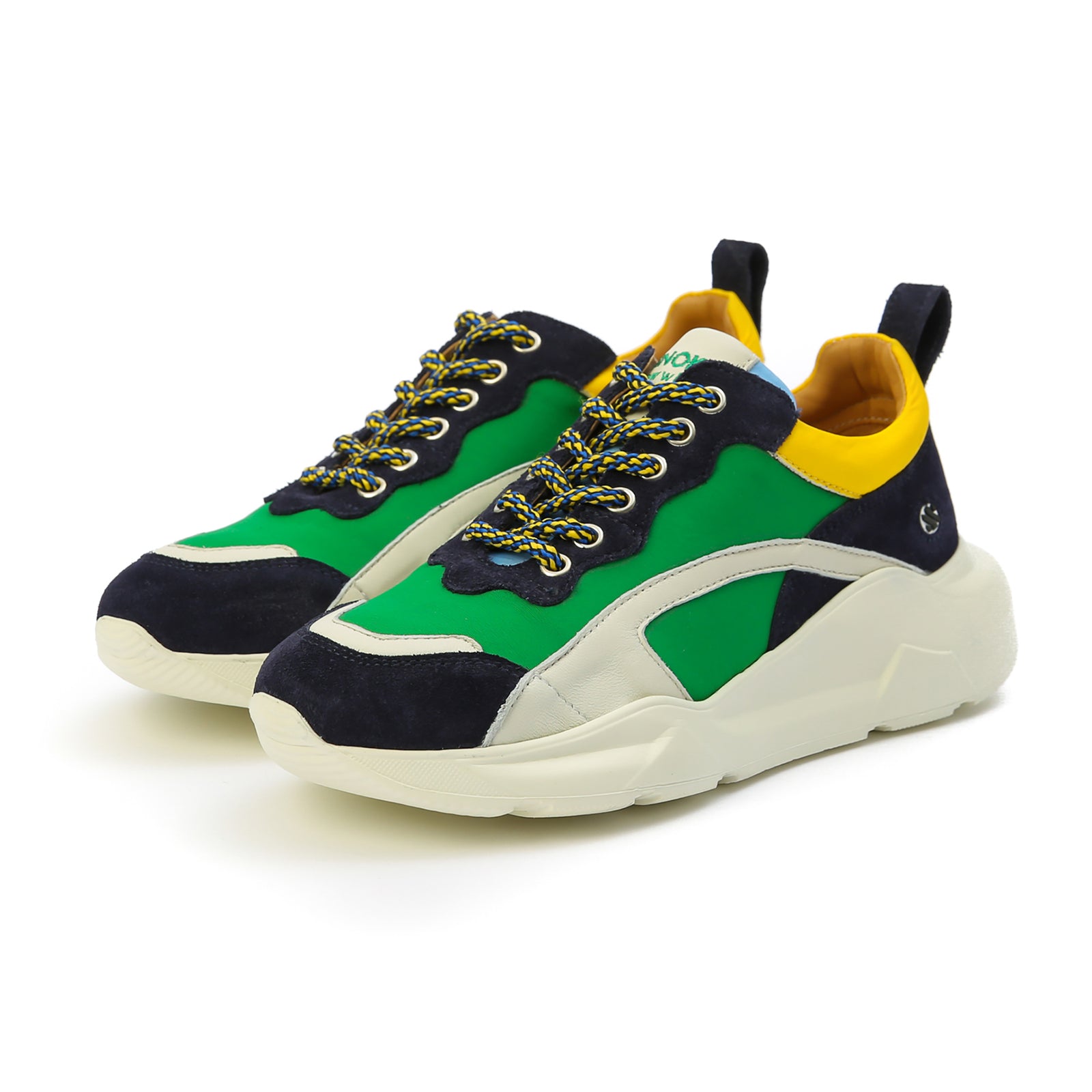 IZZI platform sneaker men green multi KUNOKA
