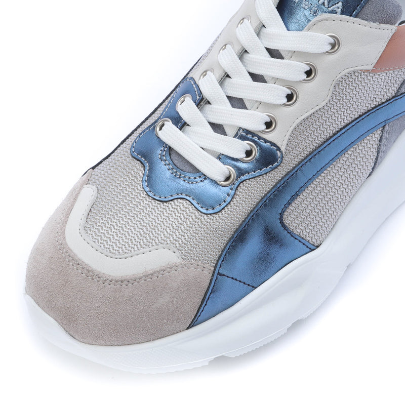 Kunoka IZZI platform sneaker - grey and pink Platform Sneaker grey