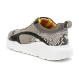 IZZI platform sneaker - snake grey