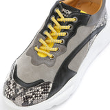 IZZI platform sneaker - snake grey