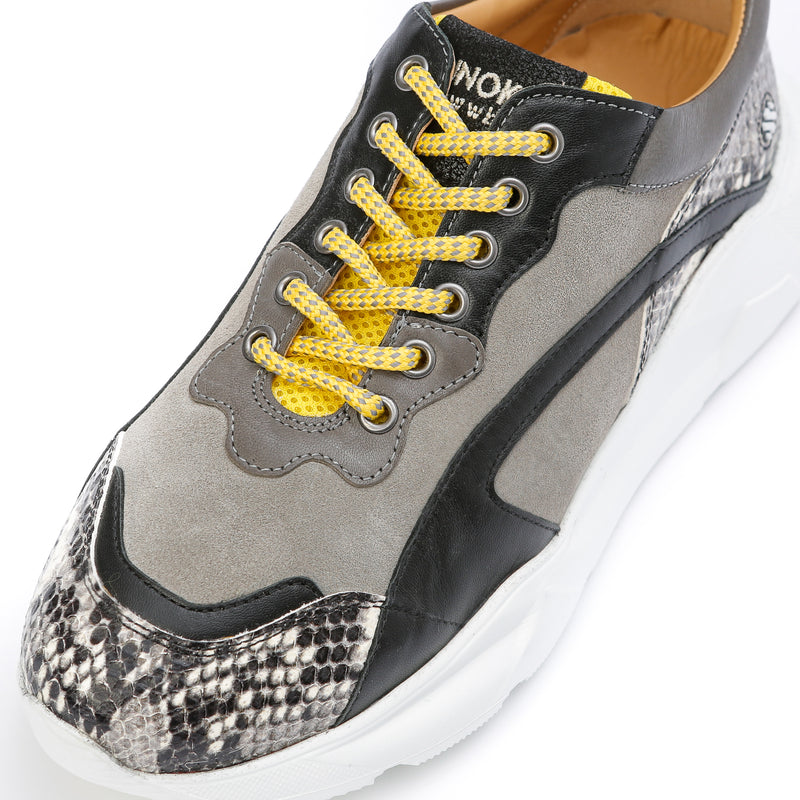 IZZI platform sneaker - snake grey