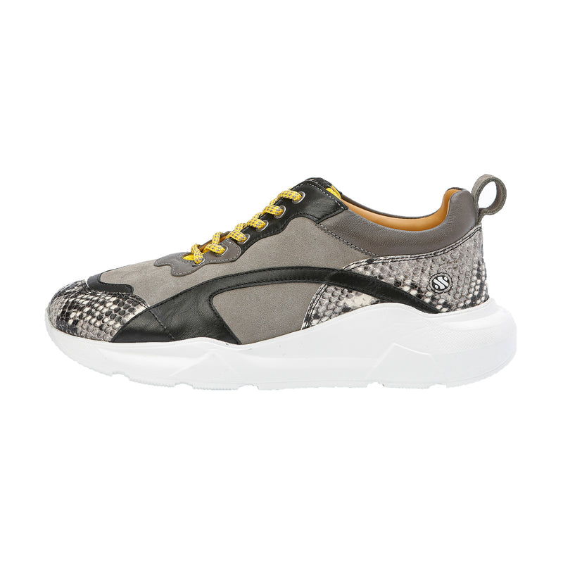 IZZI platform sneaker - snake grey