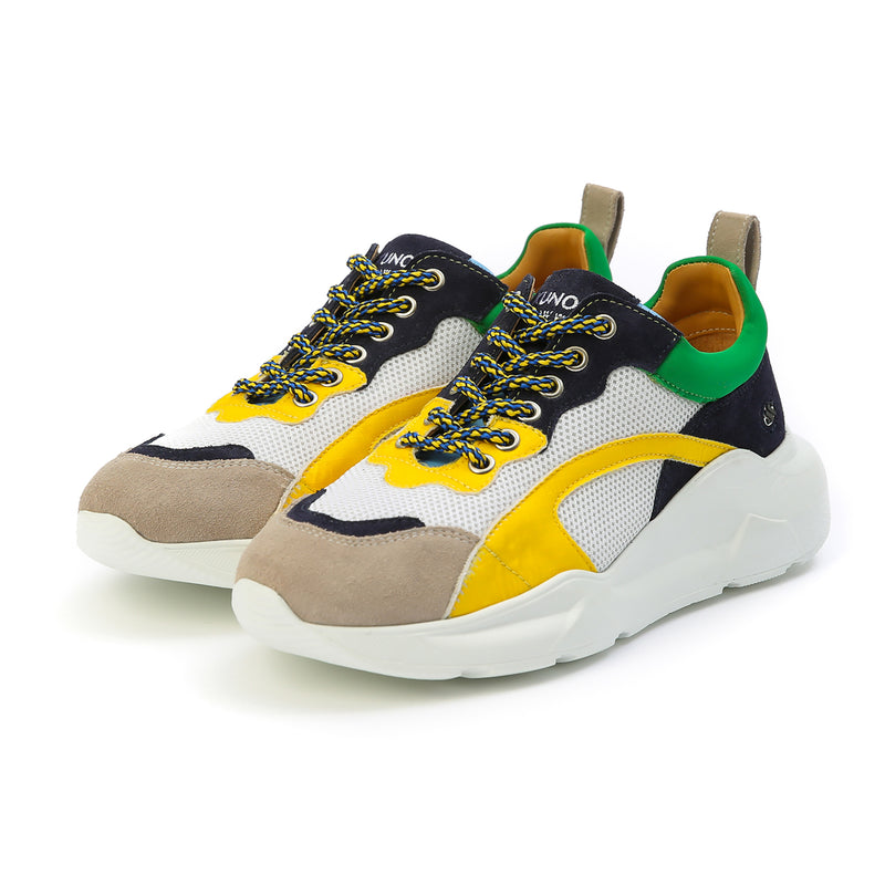 Kunoka IZZI platform sneaker - white yellow multi Platform Sneaker multicolor