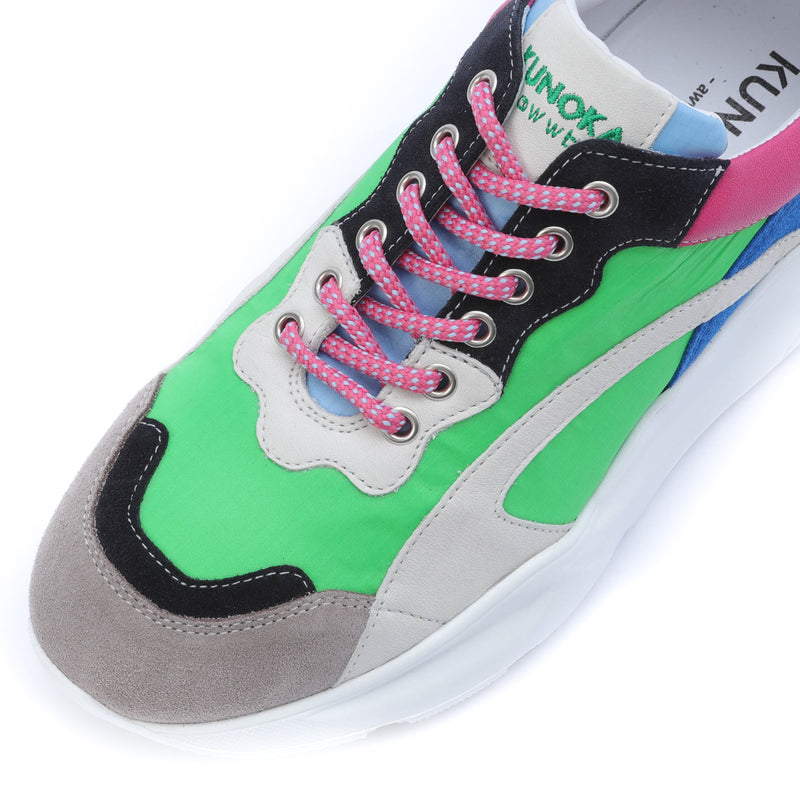 Kunoka IZZI platform sneaker - green blue Platform Sneaker green