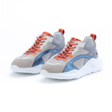 Kunoka IZZI platform sneaker - grey and orange Platform Sneaker grey
