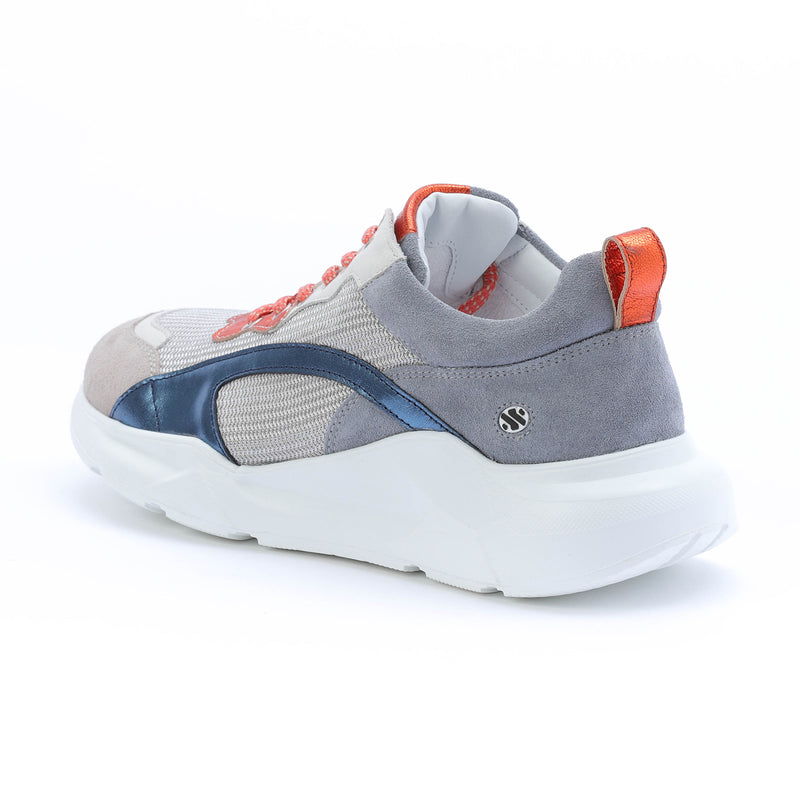 Kunoka IZZI platform sneaker - grey and orange Platform Sneaker grey