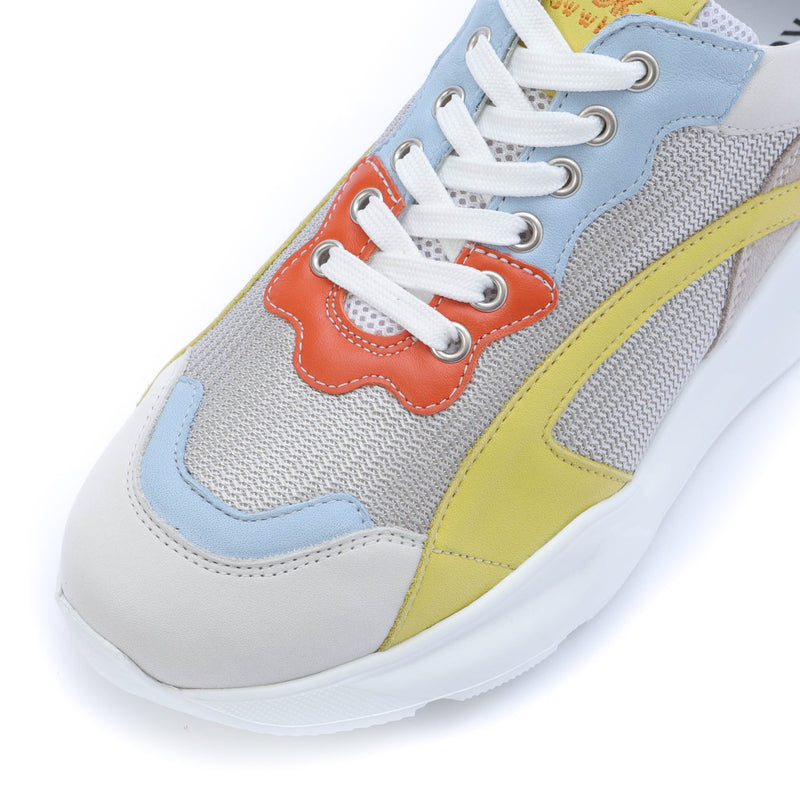 Kunoka IZZI platform sneaker - yellow shwoosh Platform Sneaker multicolor