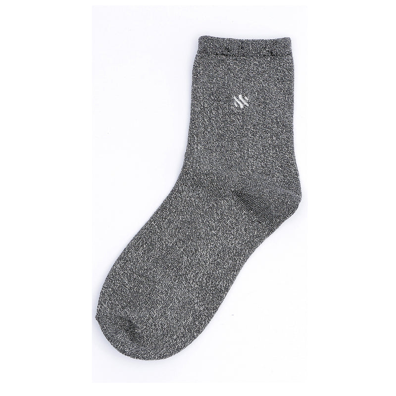 SOCK - glitter sock grey