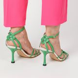 Kunoka KARASSA high heel sandal - Grasshopper High Heel Sandal green