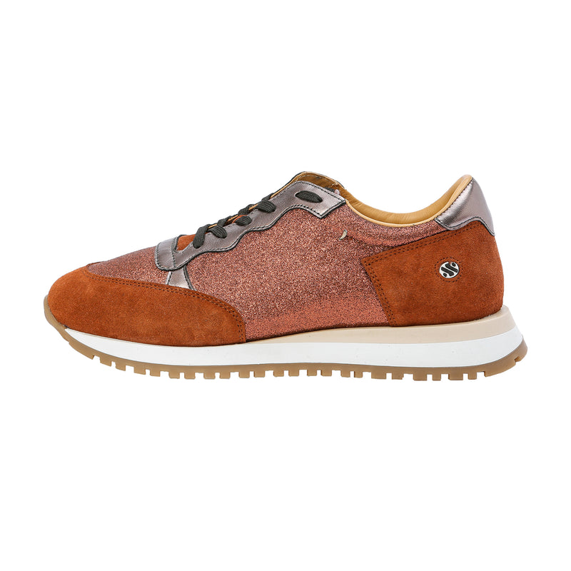 Kunoka KAY runner sneaker - glitter brick Runner Sneaker brown
