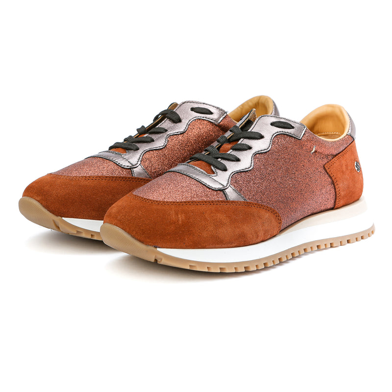 Kunoka KAY runner sneaker - glitter brick Runner Sneaker orange