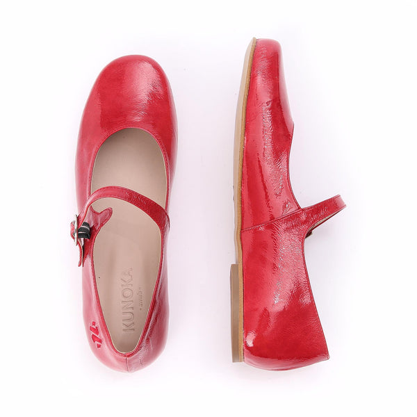 Kunoka MARYJANE ballerina - Strawberry Ballerina red