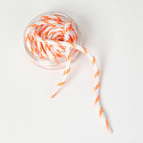 Kunoka NESTEL round lace - white/fluo orange Laces orange