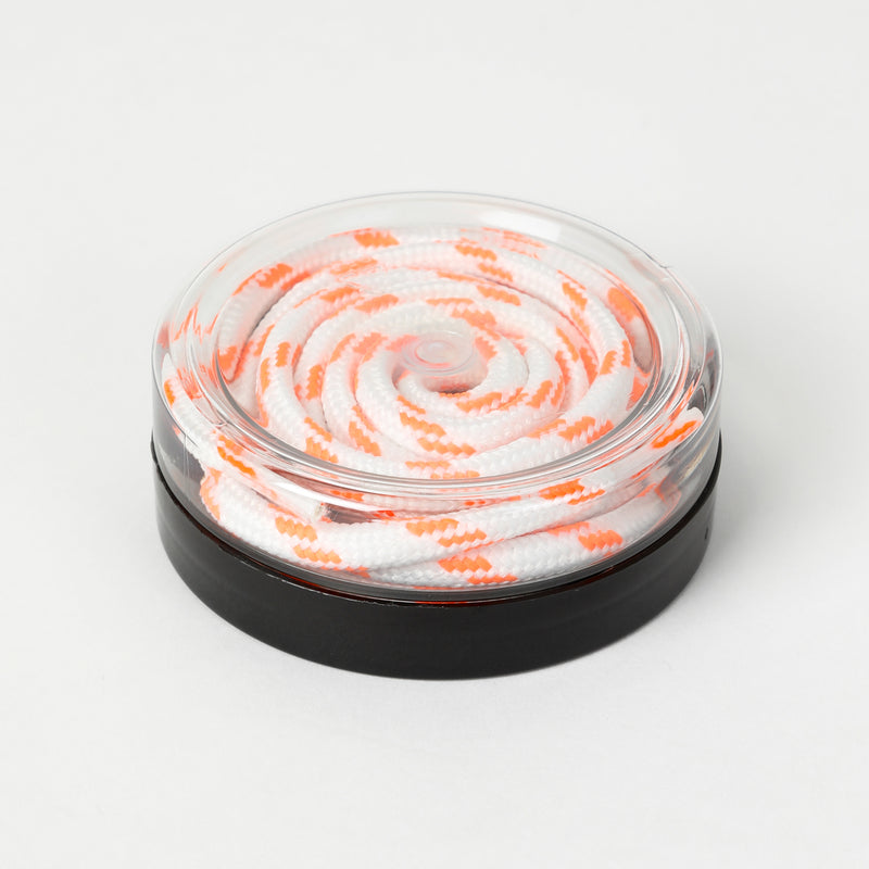 Kunoka NESTEL round lace - white/fluo orange Laces orange