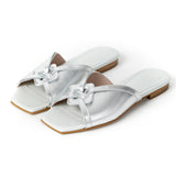 Kunoka SANDRINE flat sandal -Quail