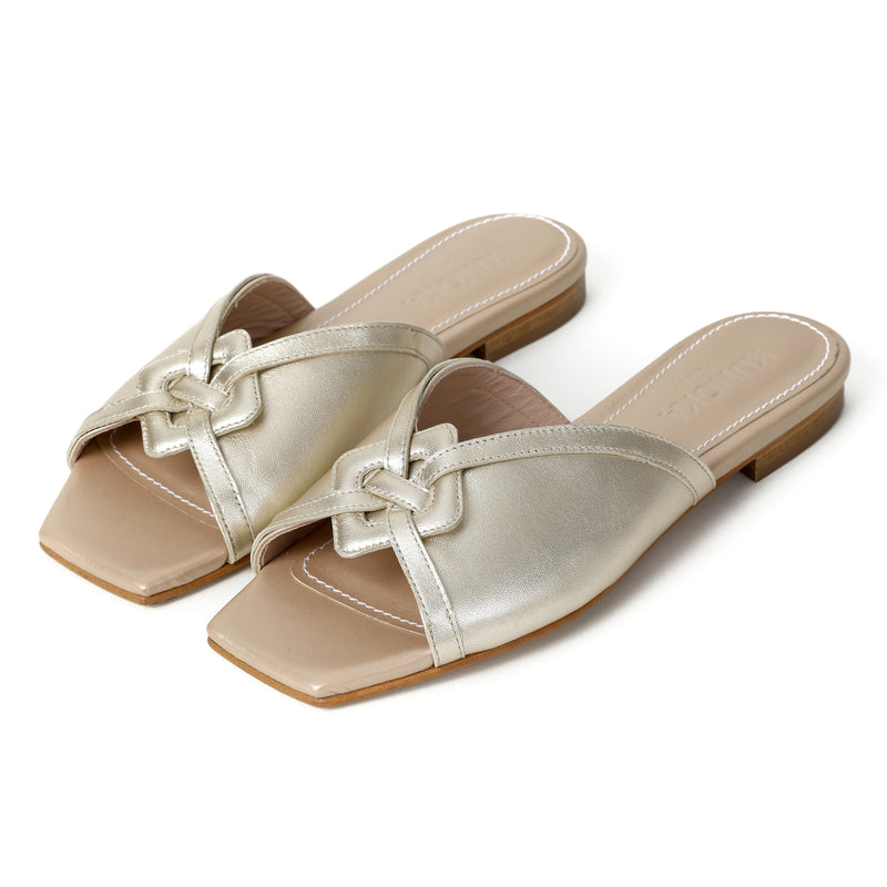 Kunoka SANDRINE flat sandal - Marigold