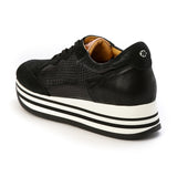 Kunoka STRIPY platform sneaker - onyx Platform Sneaker black