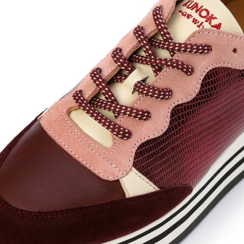 Kunoka STRIPY platform sneaker - sapphire Platform Sneaker red