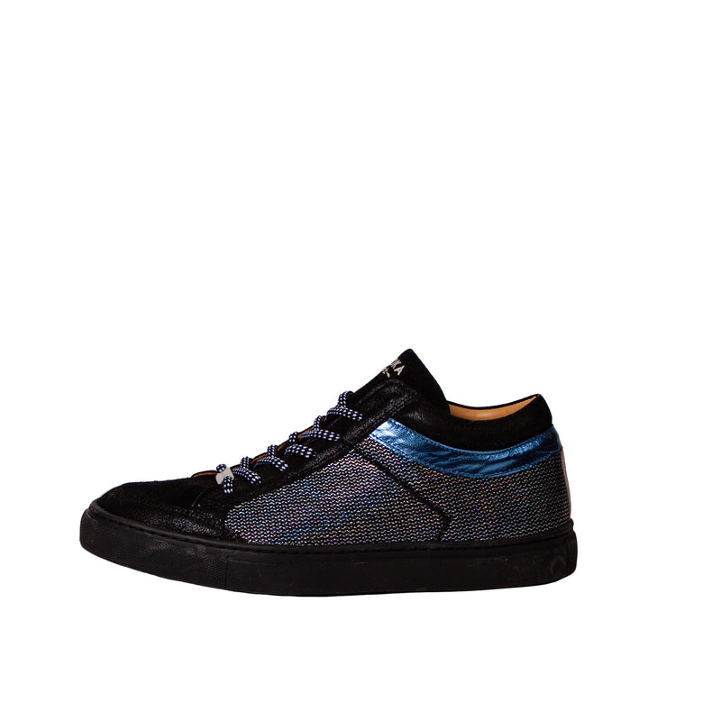 Kunoka Selena - holographic blue/black Low Sneaker black