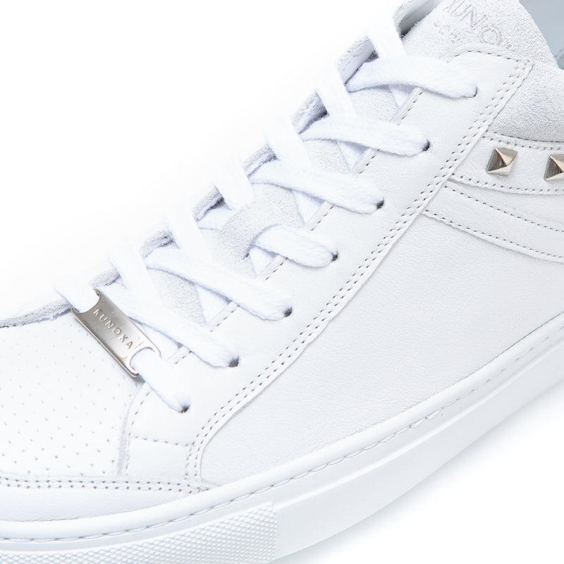 SELENA semi high-top sneaker - white stud