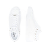 SELENA semi high-top sneaker - white stud