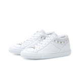 SELENA semi high-top sneaker - white stud