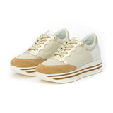 Kunoka STRIPY platform sneaker - soft beige Platform Sneaker beige