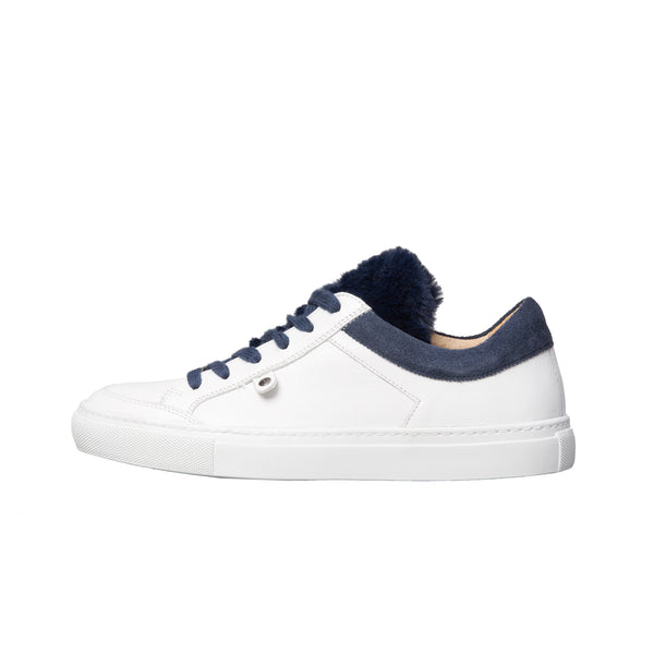 GABRIELLE low sneaker - white/blue collar