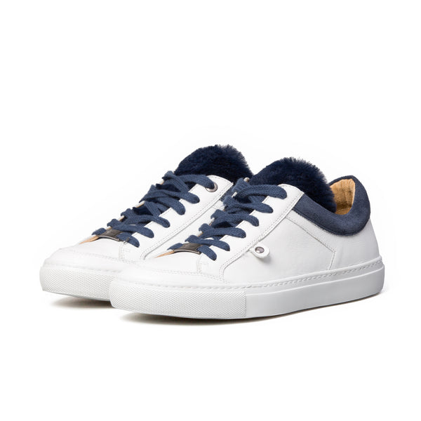 GABRIELLE low sneaker - white/blue collar