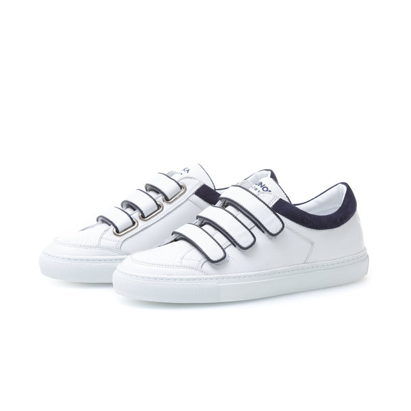 VICTOIRE low sneaker - white/blue collar